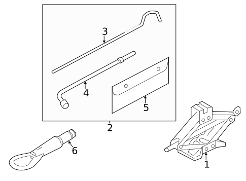 Jack & Components for 2014 INFINITI Q70 #0