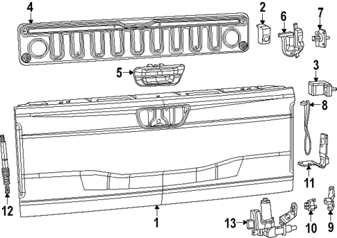 Tail Gate for 2025 Ram 1500 #0
