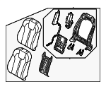 88400P4DB0MD6 - Body: Seat Back Assembly for Kia Image