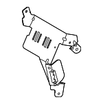 65159135719 - Body: Amplifier Bracket for BMW: 525i, 525xi, 528i, 528i xDrive, 528xi, 530i, 530xi, 535i, 535i xDrive, 535xi, 545i, 550i, M5 Image