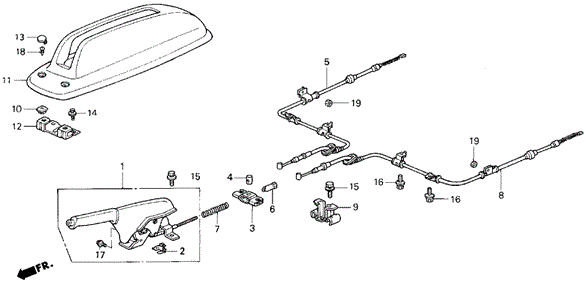 Parking Brake for 1998 Honda Odyssey #0