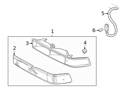 Park & Signal Lamps for 2003 Chevrolet S10 #1
