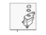 254302W000 - Cooling System: Reservoir Tank for Kia: Sedona, Sorento Image