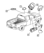 4685164 - Electrical: Glove Box Lamp Hole Cover for Mopar Image