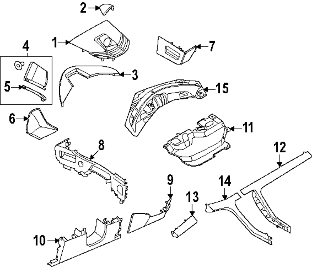 Center Cover - Porsche (9J1-858-189-C-5Q0)