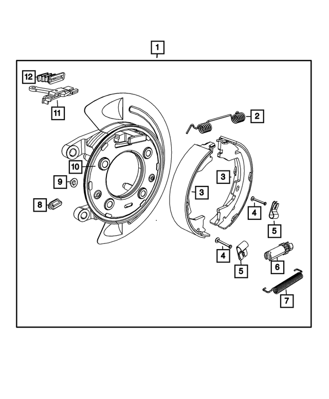 « 5114192AA – Brakes : Fixation De Segment De Frein Agrafe, Côtés Droit &amp; Gauche pour Mopar Image »