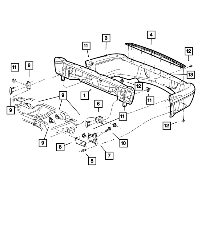 55076633 - Frames and Bumpers: Frame Bracket, Left for Mopar Image