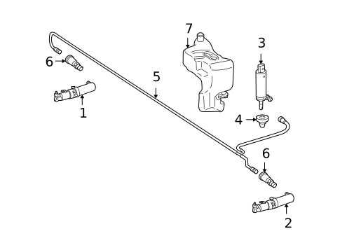 Headlamp Washers/Wipers for 2007 Mercedes-Benz S 600 #0