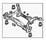 8W0505235AK - Suspension: Cross-member for Audi: A4, A4 allroad, A4 Quattro, A5 Quattro, A5 Sportback, RS5, RS5 Sportback, S4, S5, S5 Sportback Image