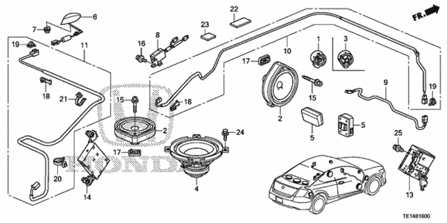 Radio Antenna - Speaker for 2012 Honda Accord #0