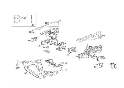 Wheelhouse, Front Subframe for 2008 Mercedes-Benz CLK 63 AMG&reg; #0