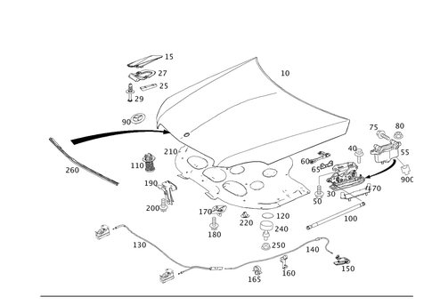 Engine Hood for 2012 Mercedes-Benz C 350 #0