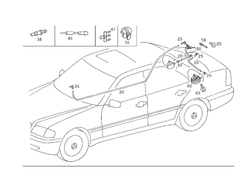 Rear Headrest Adjustment for 1997 Mercedes-Benz C280 #0