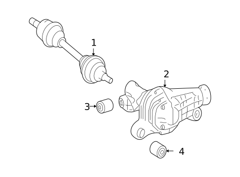 Carrier & Front Axles for 2009 Mercedes-Benz ML63 AMG #0