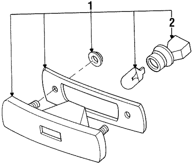 F3CZ15A201B - Electrical: Side Marker Lamp for Ford Image