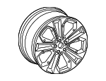 83A601025E - : Wheel, Alloy for Audi: Q3 Image