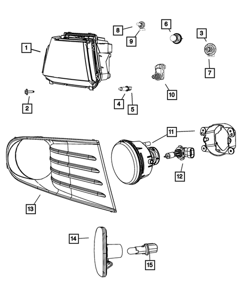Lamps-Interior and Exterior for 2011 Dodge Journey #2