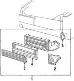 E66Y13404C - Electrical: Tail Lamp Assembly for Mercury: Topaz Image