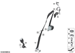 72117304152 - : Upper Belt Rear Right for BMW Image