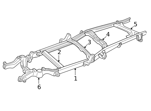 Frame & Components for 1996 Chevrolet K1500 Pickup #1