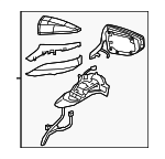 8791A06C30A0 - Body: Mirror Cover for Lexus: ES250, ES300h, ES350 Image