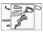 8791006D30A0 - Body: Mirror Assembly for Lexus: ES250, ES300h, ES350 Image