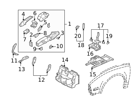 Inner Components for 1993 Acura NSX #0