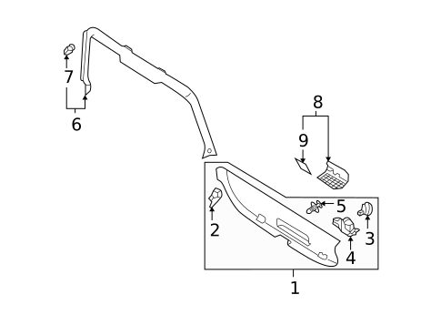 Interior Trim for 2005 Audi A4 Quattro #0