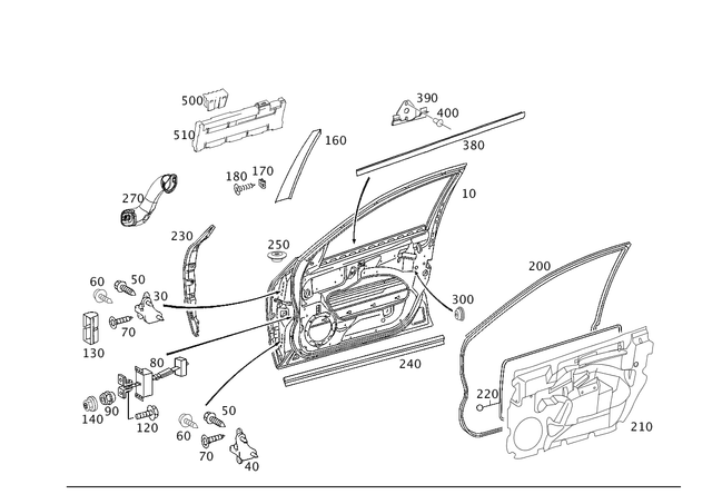 119905101 - Front Doors: Hexagonal Head Screw for Mercedes-Benz Image image