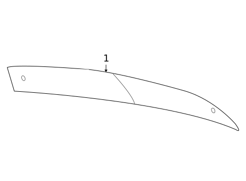 Glass - Lift Gate for 2018 Dodge Journey #0