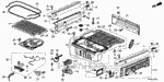 74420T6ZA01 - Body/Air Conditioning: Garnish Assembly, R Bed Rail for Honda Image