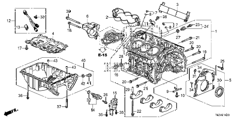 Cylinder Block - Oil Pan for 2019 Honda Ridgeline #0