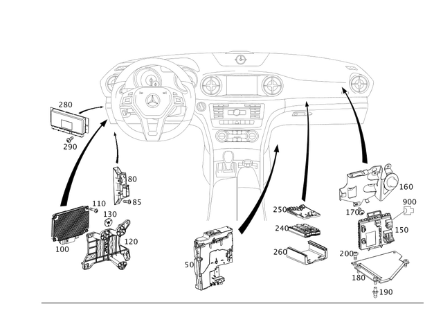 2139005323 - Electrical Equipment and Instruments: Control Unit for Mercedes-Benz Image