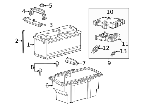 Battery & Related Components for 2022 Ram ProMaster 3500 #0