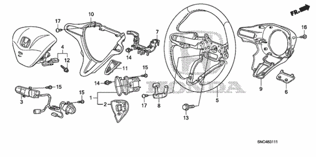Steering Wheel (SRS) (2) for 2011 Honda Civic #0