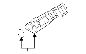 6M133267AF - Fuel System: Engine Intake Manifold for Audi Image