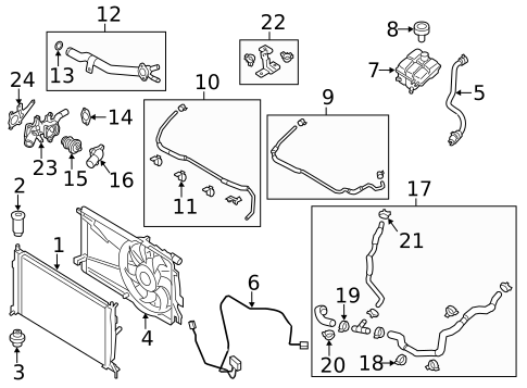 Radiator & Components for 2012 Mazda 3 #0