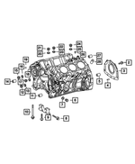 6104006AA - 3.0L Turbo Diesel; Engine: Torx Socket Head Bolt for Mopar Image