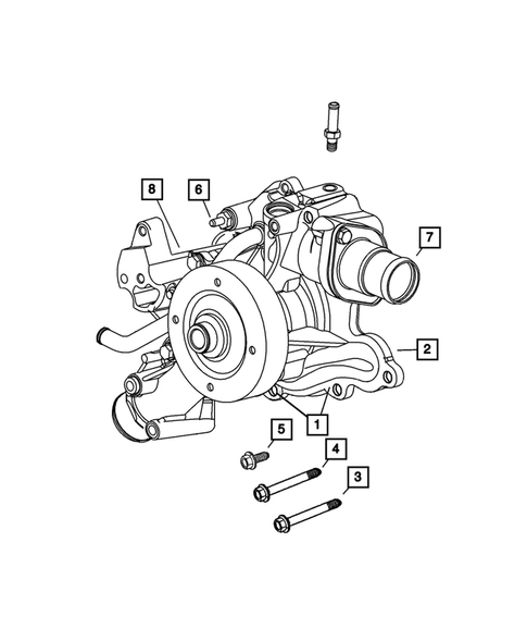 Water Pump and Related Parts for 2005 Jeep Grand Cherokee #0