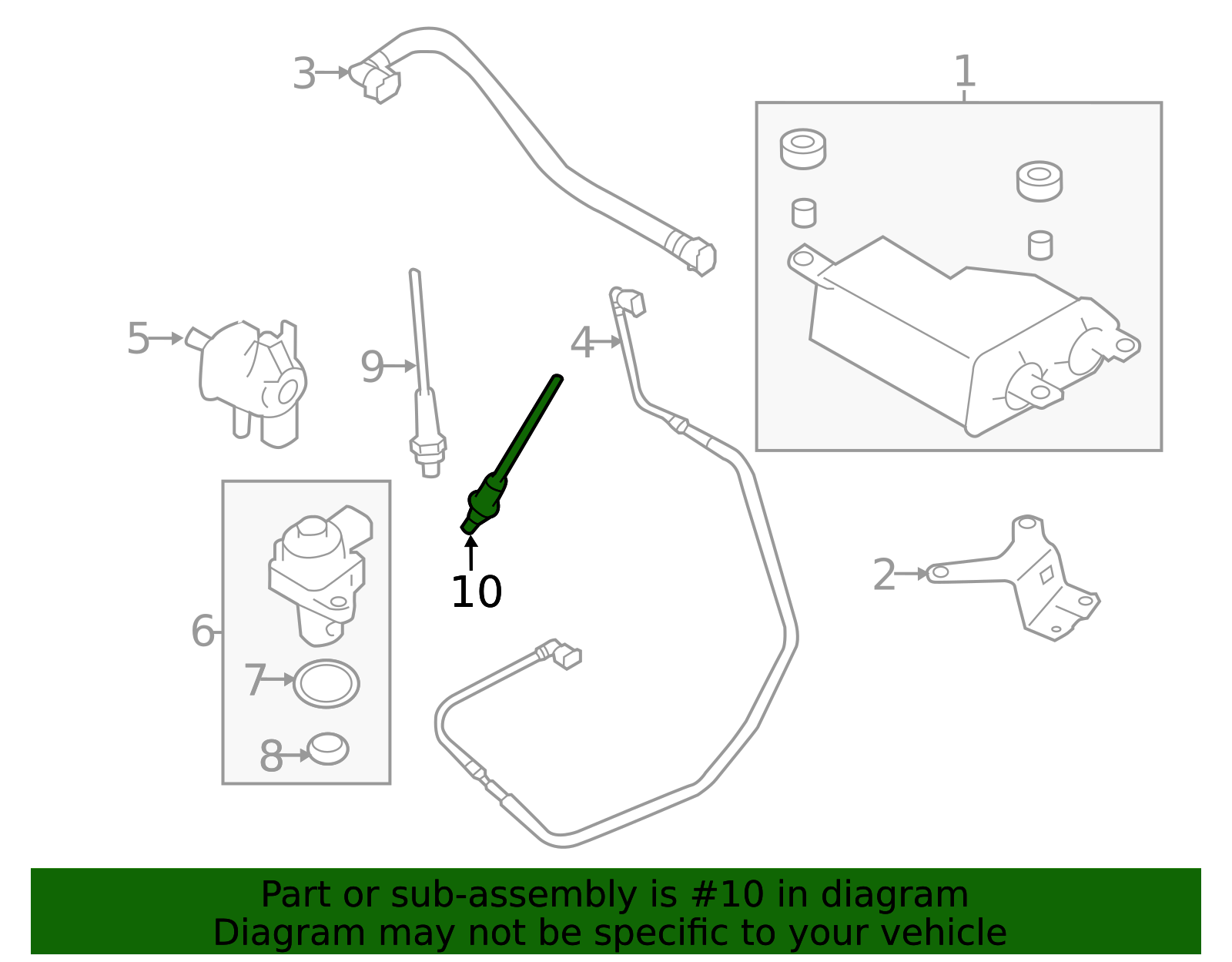 2011-2014 Subaru Oxygen Sensor 22641AA610 | Subaru Parts Store