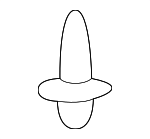 GD7A50EA1 - Body: Bumper Cover Fastener for Mazda: 2, 3, 5, 6, CX-3, CX-30, CX-5, CX-50, CX-7, CX-70, CX-9, CX-90, Millenia, MPV, MX-30 EV, MX-5 Miata, Protege, Protege5, RX-8 Image