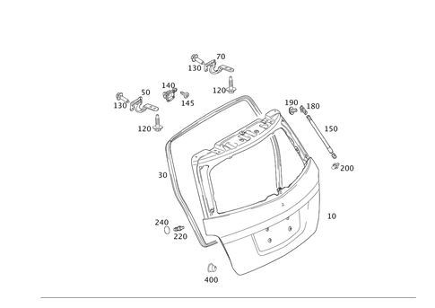 Rear-End Door for 2012 Mercedes-Benz GLK350 #0