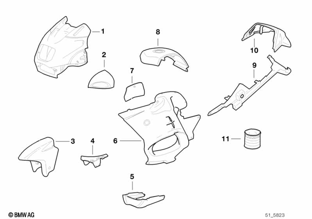 46632313716 - Body Equipment: Right Prime Coated Mirror -  for BMW-Motorrad Image