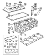 5096216AA - : Engine Upper Gasket Package for Mopar Image