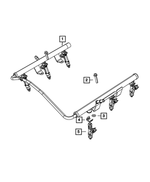 R3032701AA - Fuel: Fuel Injector, Remanufactured for Mopar Image