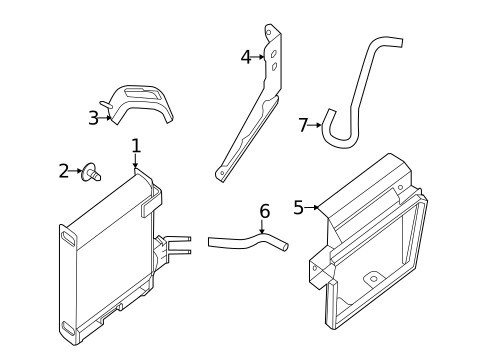 Trans Oil Cooler for 2017 Nissan Pathfinder #0