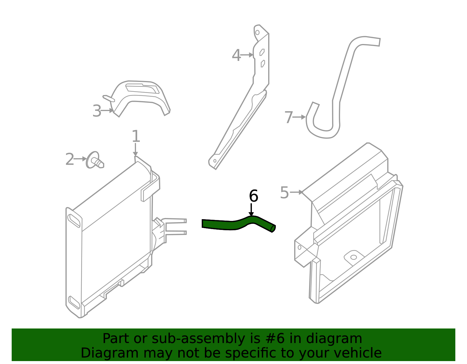 2017-2020 Nissan Pathfinder Upper Hose 21636-9PF3A | TascaParts.com