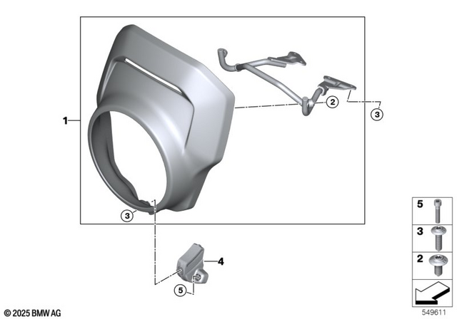 77315B52107 - Design: Kit, Tracker Front - Blackstorm met for BMW-Motorrad Image