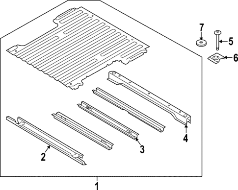 Floor & Rails for 2023 Ford F-150 Lightning #0