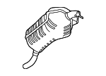 3B0253609H - Exhaust: Muffler for Volkswagen Image